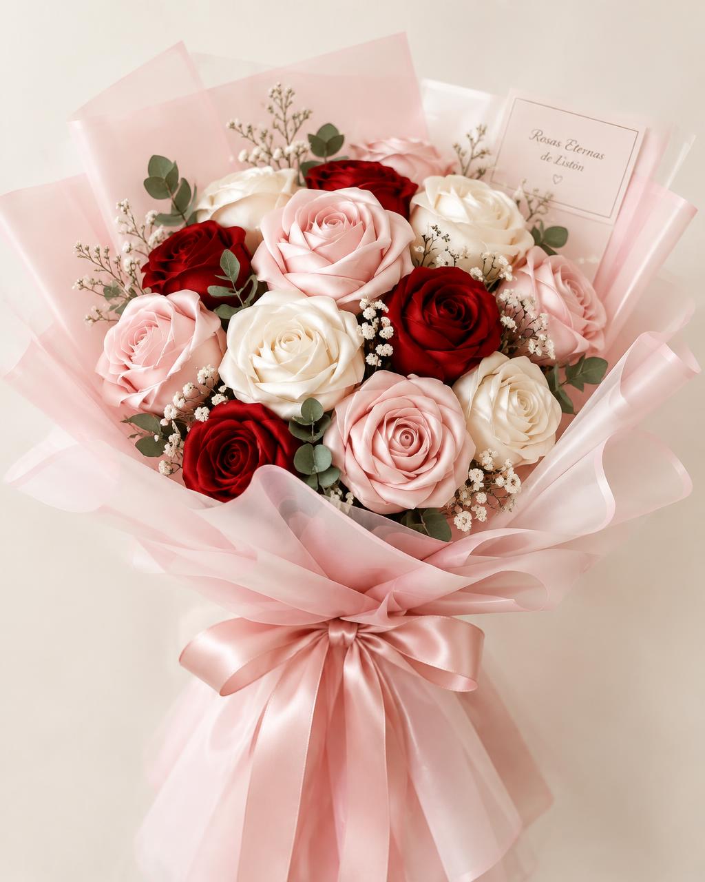 Rosas Eternas de Listón